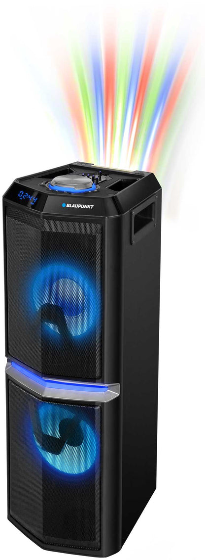 Blaupunkt PS10DB | Belaidė kolonėlė 1200 W su karaoke, LED šviesomis ir FM radiju