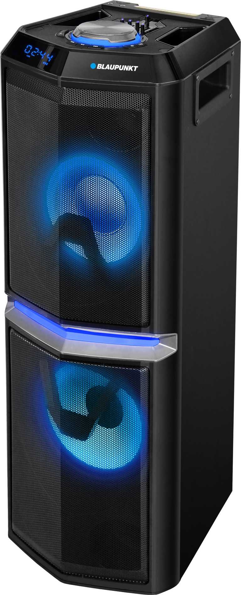 Blaupunkt PS10DB | Belaidė kolonėlė 1200 W su karaoke, LED šviesomis ir FM radiju