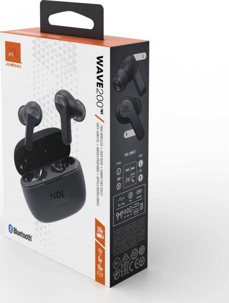 JBL Wave 200TWS – belaidės ausinės su giliu JBL garsu