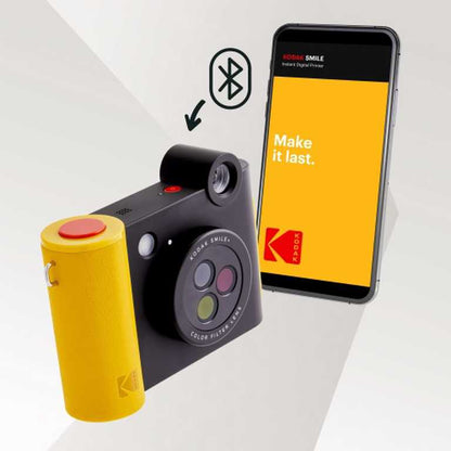 Kodak Smile 2x3 hibrīdkamera - 3 krāsu LCD ekrāns ar pašlīmējošām izdrukām