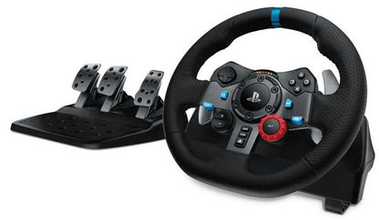Logitech G29 sacīkšu spēļu stūre PS4/PC — spēka atgriezeniskā saite ar pedāļiem