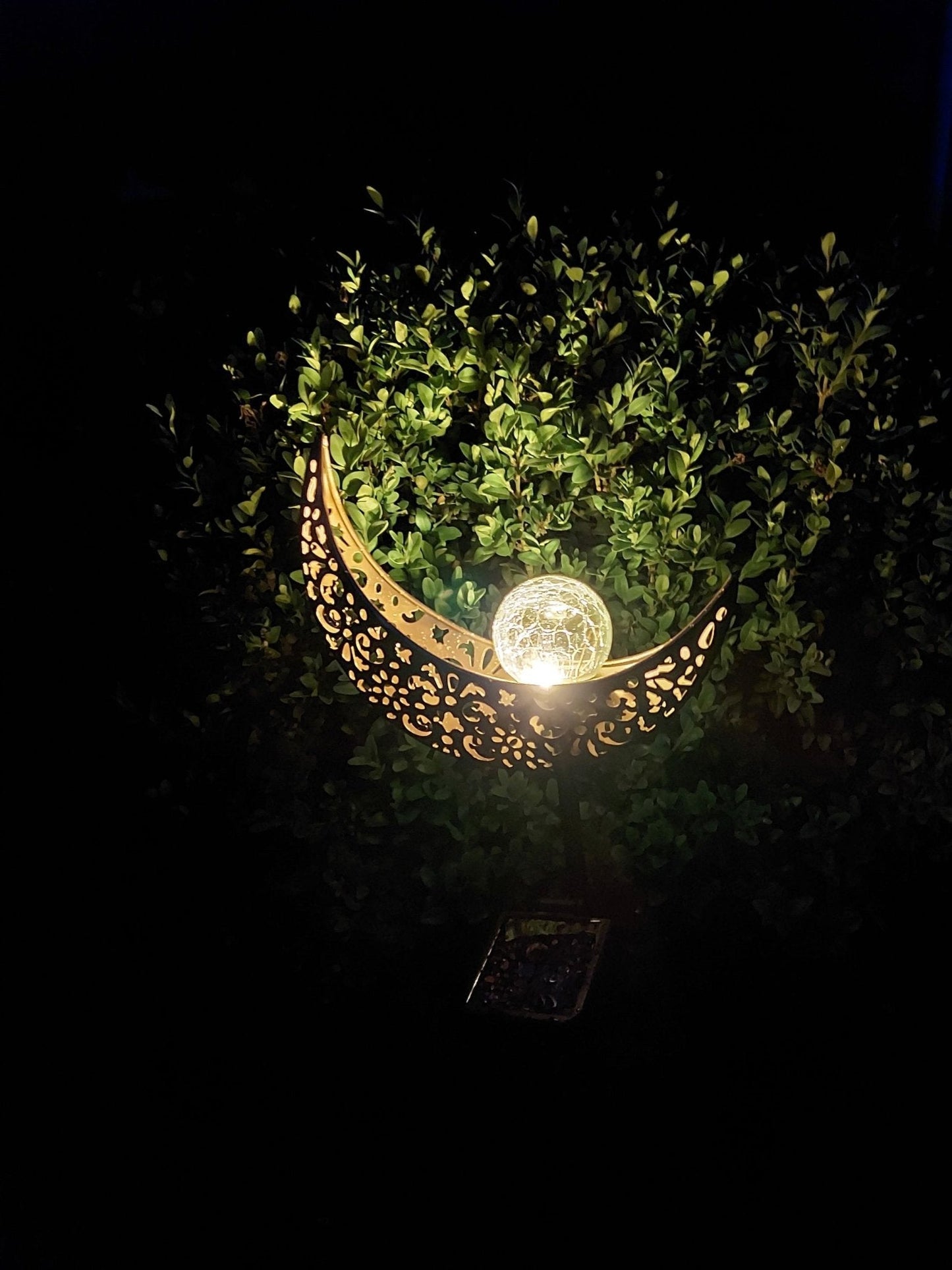 Metalowa lampa solarna Moon - LED (2 szt.)