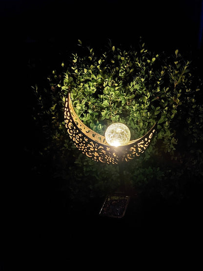 Metalowa lampa solarna Moon - LED (2 szt.)