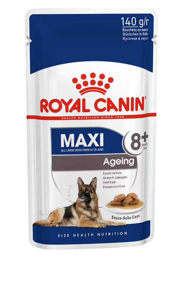 ROYAL CANIN Maxi Ageing 8+ Gravy - Wet Food for Large Senior Dogs