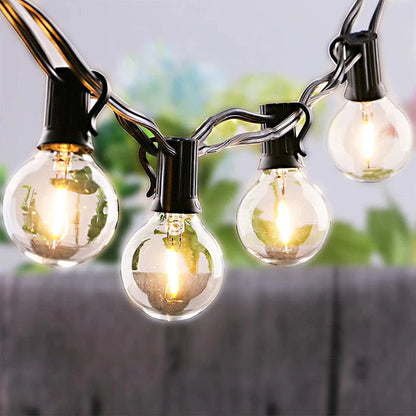 Sujungiama Lauko Girlianda G40 LED 25vnt - Profesionalus Apšvietimas 7.5m