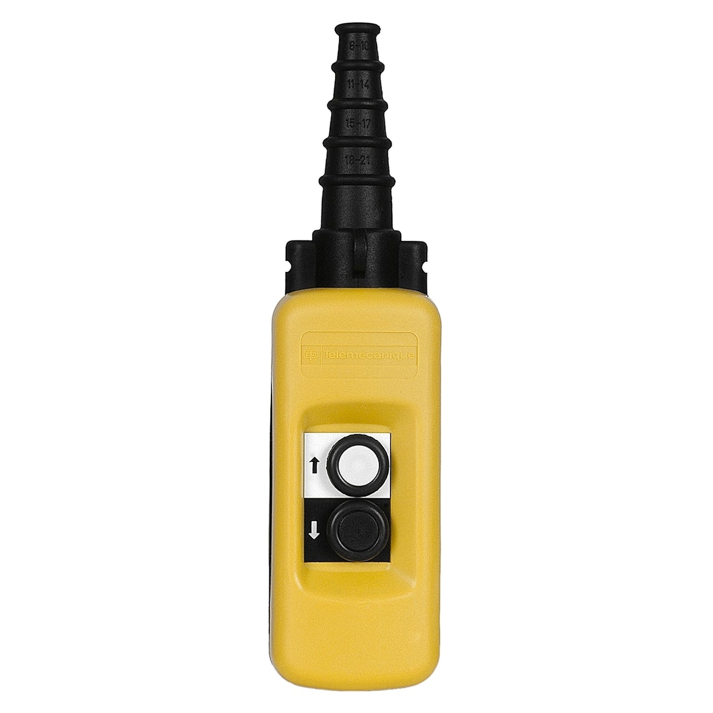 XACA271 Pendant control station, Harmony XAC, plastic, yellow, 2 push buttons with 1NO