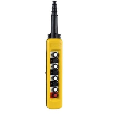 XACA871 Schneider Electric XACA Pendant control station 8 push-buttons with 1NO, yellow