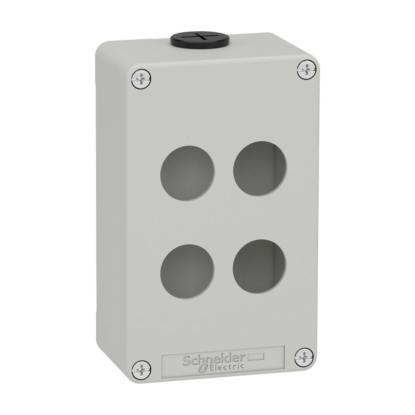 XAPD2204 Empty control station, Harmony XAP, XB2 SL, zinc alloy, grey, M20, 4 cut outs 22mm, 80x130x51,5mm, UL cULus
