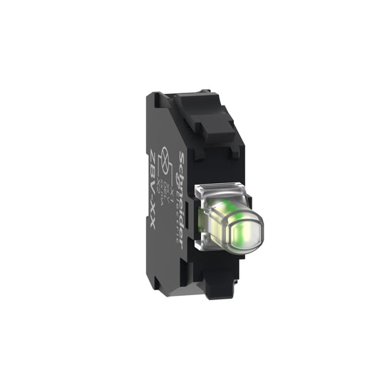 ZBVB1 Lichtblock, Harmony XB4 XB5, weiß, für Kopf 22mm, Universal-LED, Schraubklemmenanschlüsse, 24V AC DC